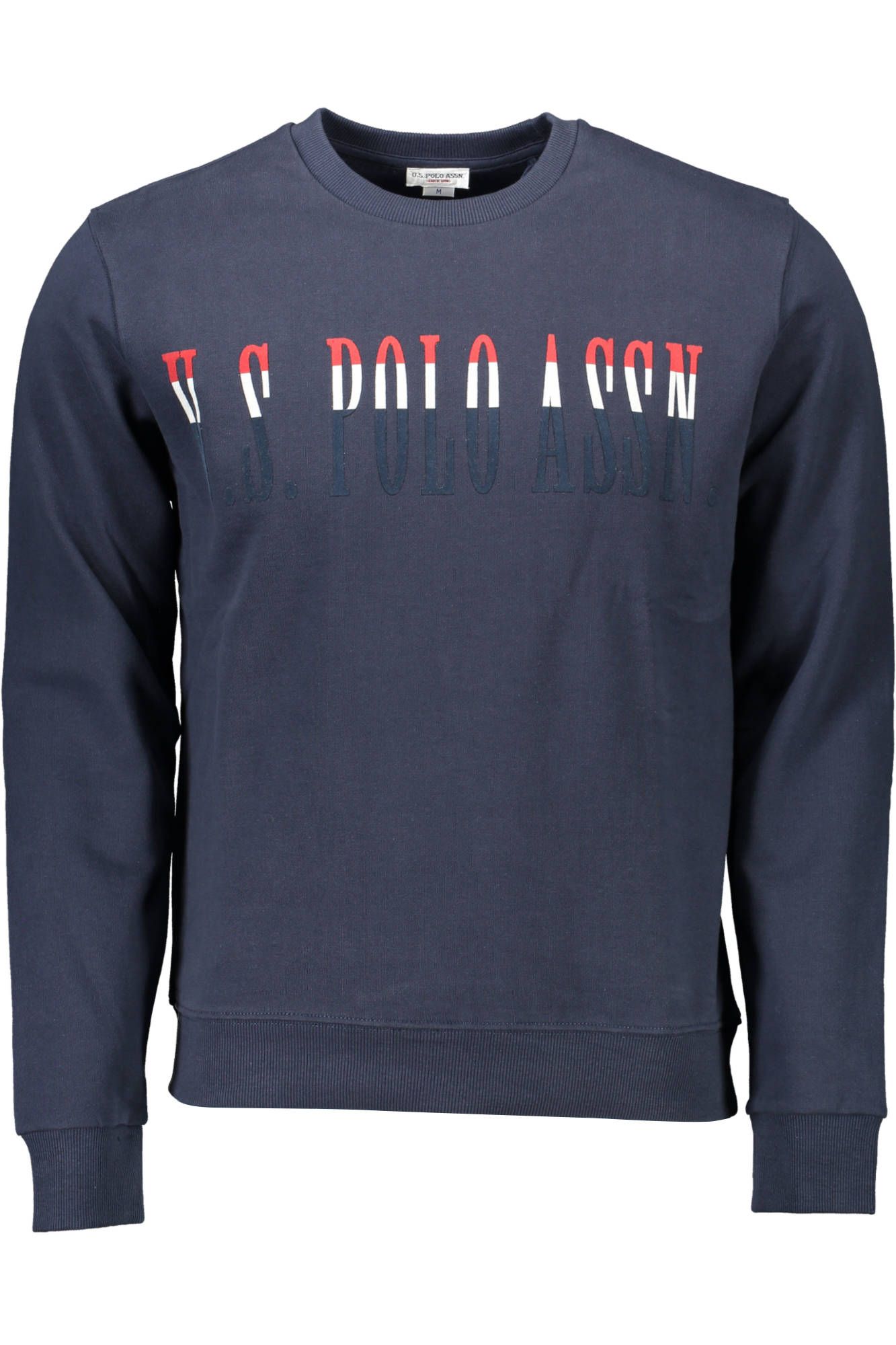Blue Cotton Men Sweatshirt