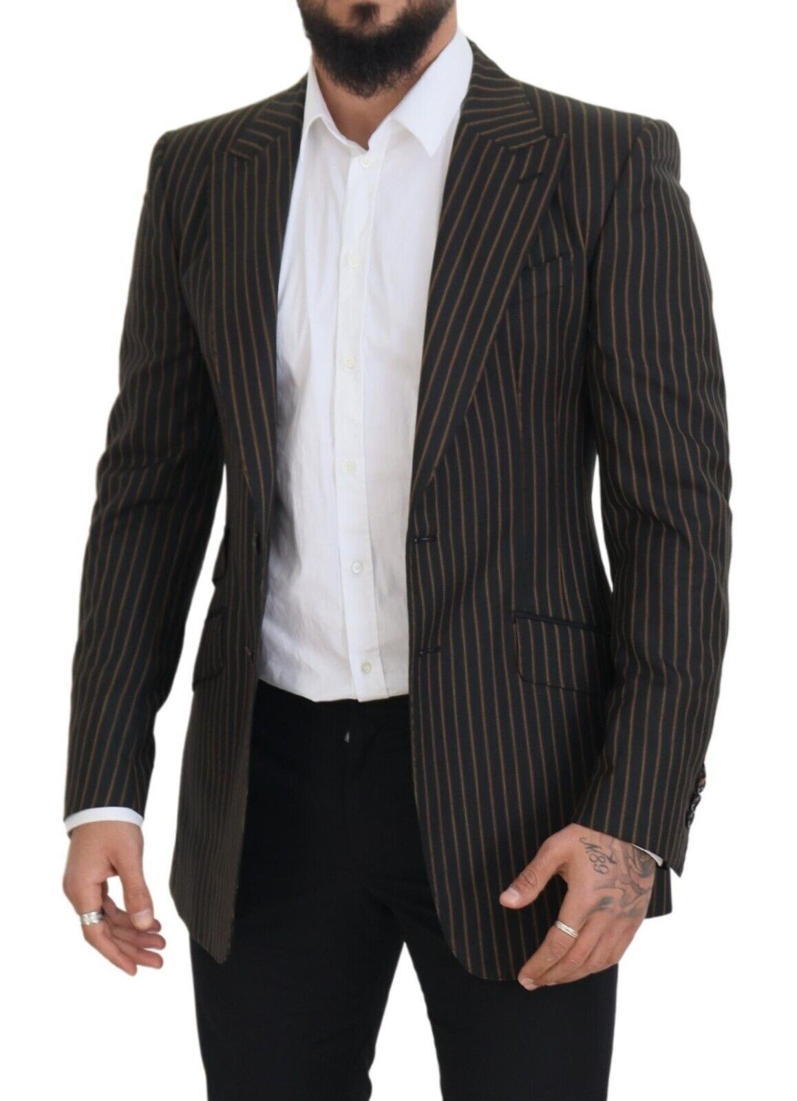 Blazer Formel Noir Rayé Marron