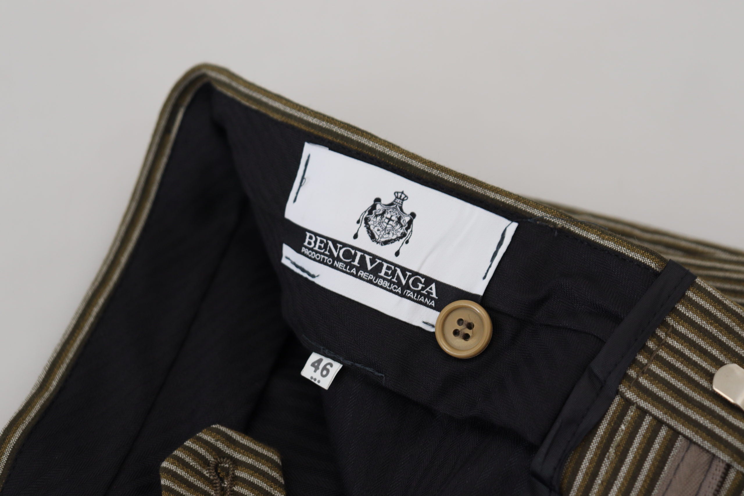 Multicolor Striped Pure Cotton Men Pants