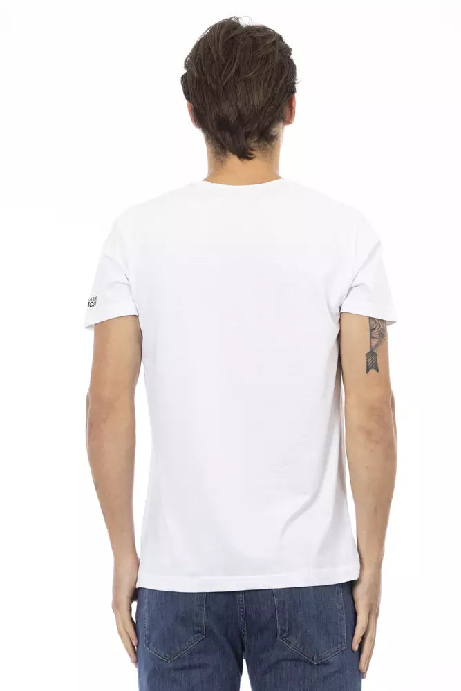 White Cotton Men's T-Shirt