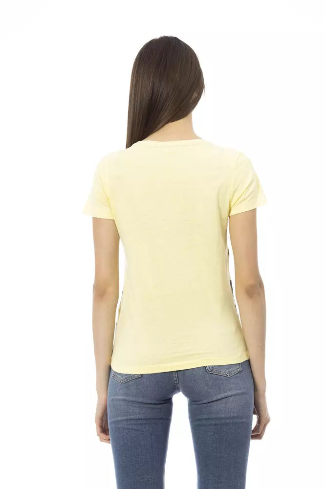 T-shirt Femme Jaune en Coton