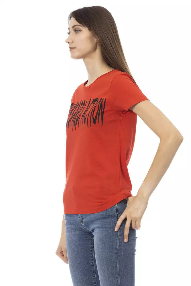 "Red Cotton Women's T-Shirt"