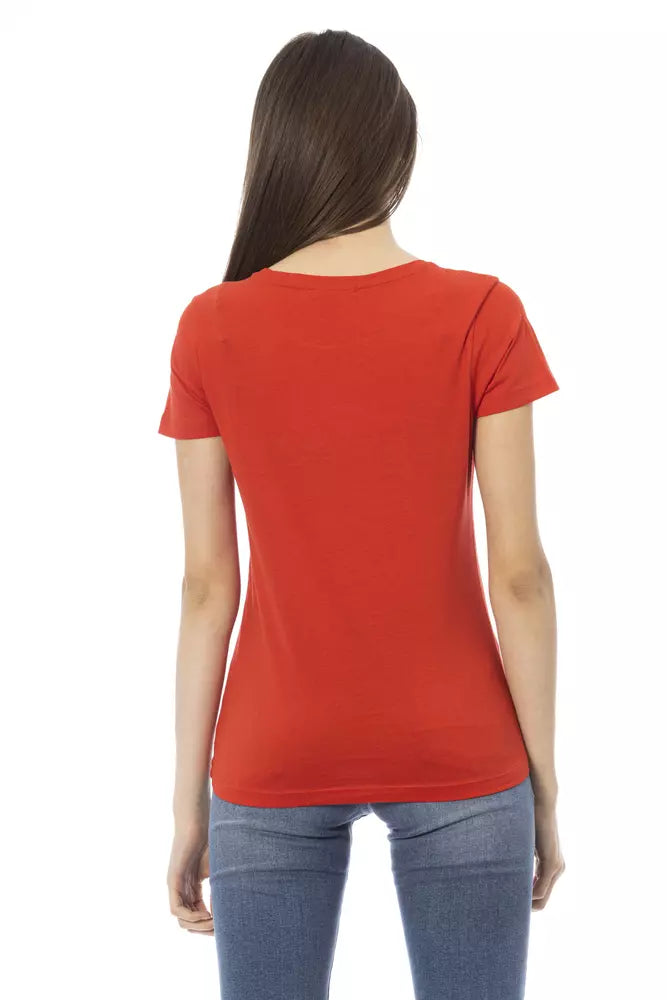 "Red Cotton Women's T-Shirt"