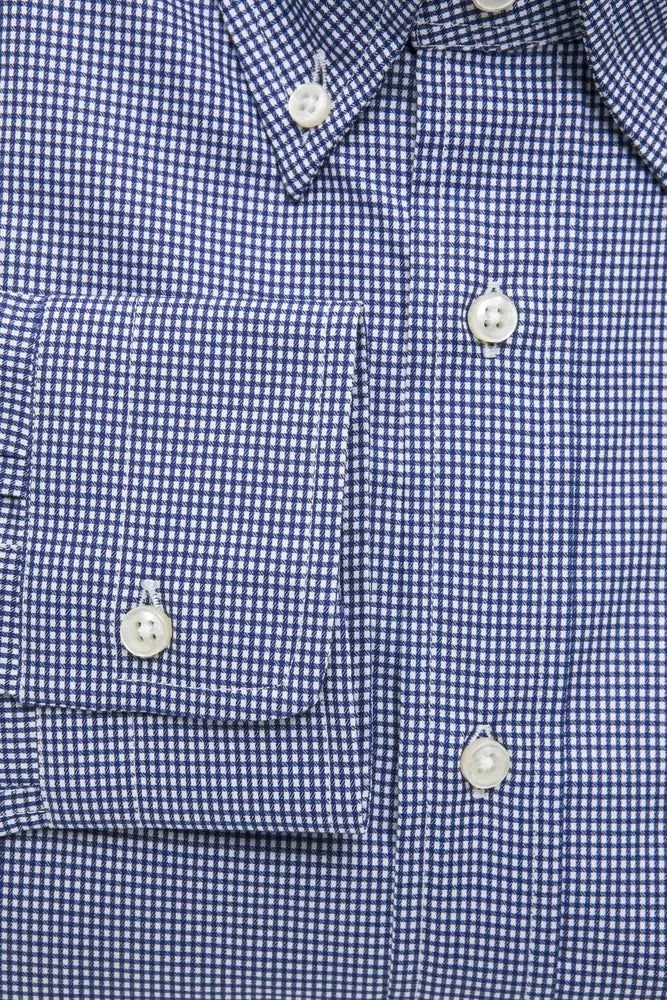 Blue Cotton Men's Shirt