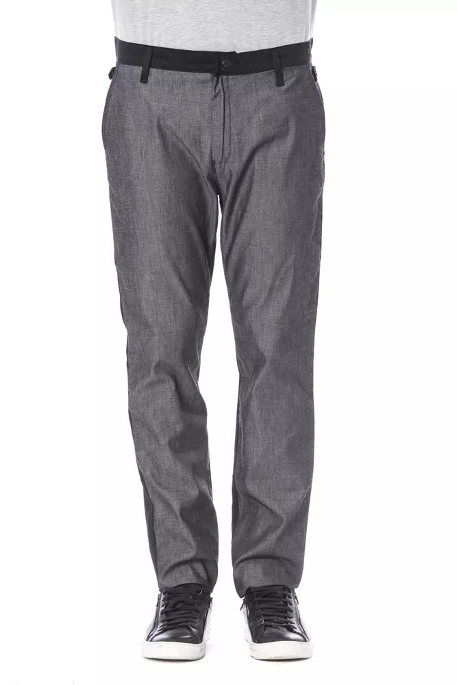 Black Cotton Men's Pant