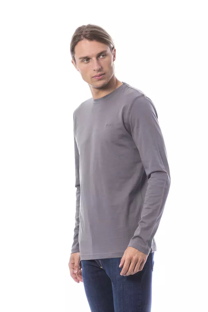 Gray Cotton Men's T-Shirt
