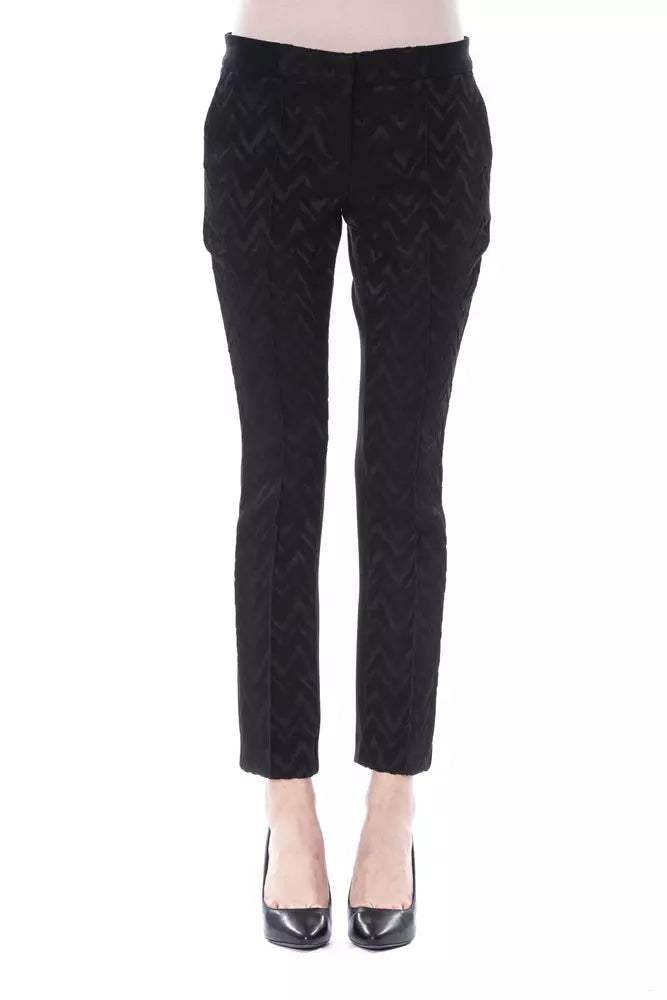 Black Marabou Women Pants