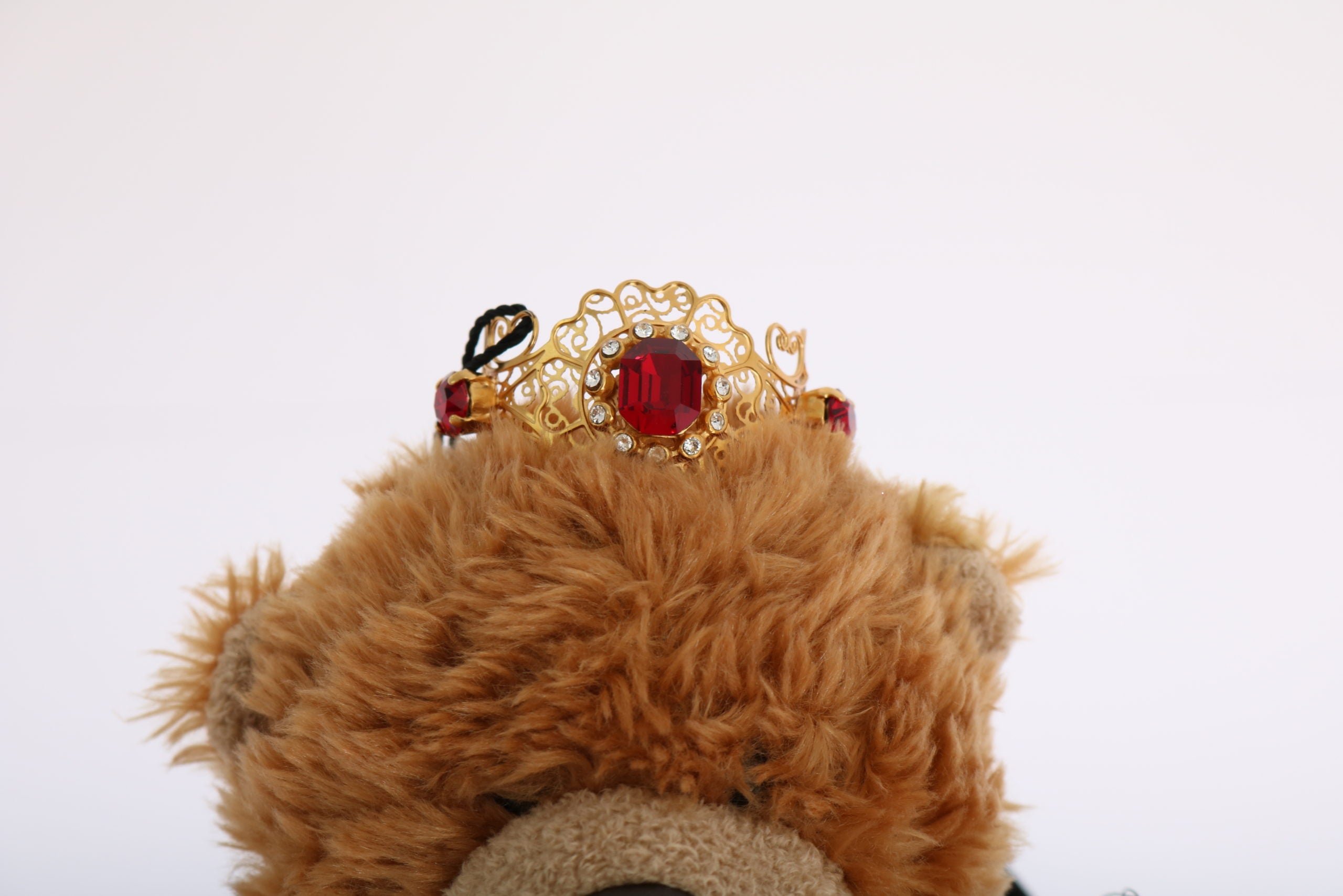 Teddy Bear Gold Crystal Crown Tiara Diadem Hair Band