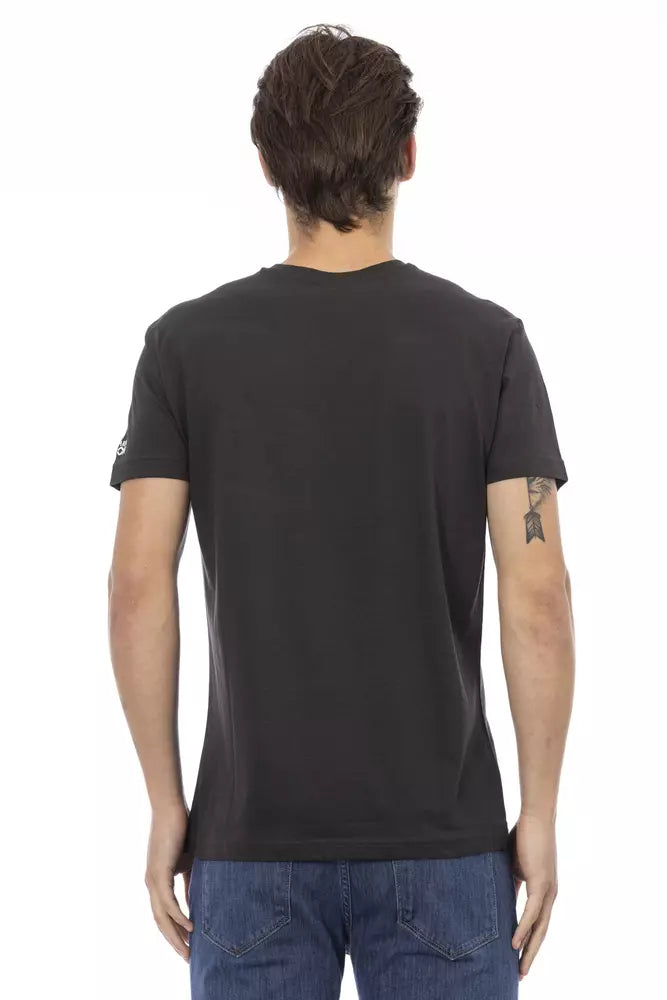 Black Cotton Men's T-Shirt