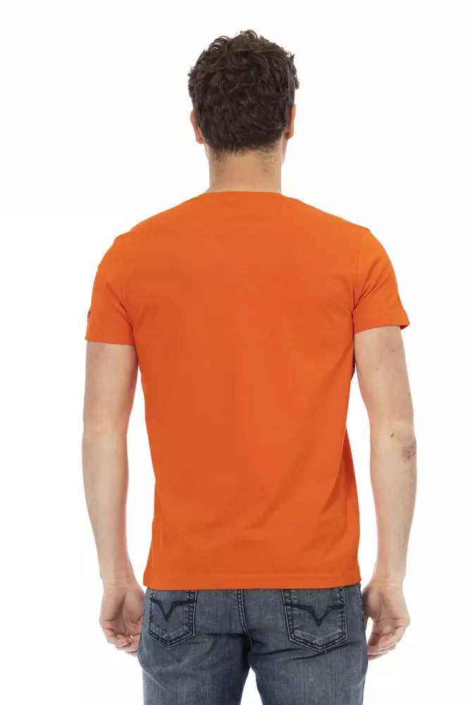 Orange Cotton Men's T-Shirt