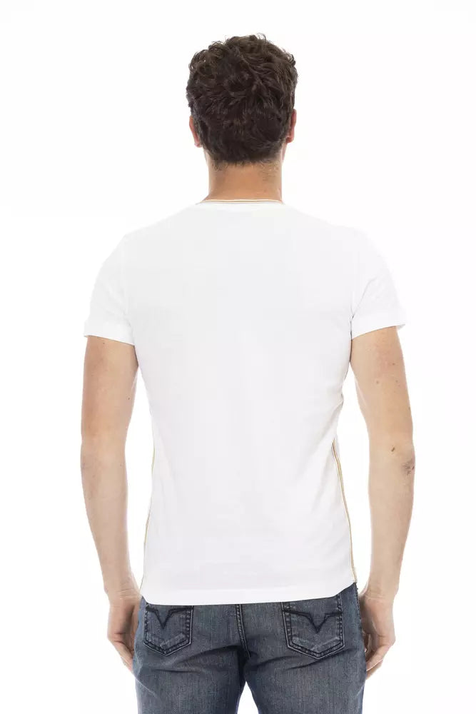 White Cotton Men's T-Shirt