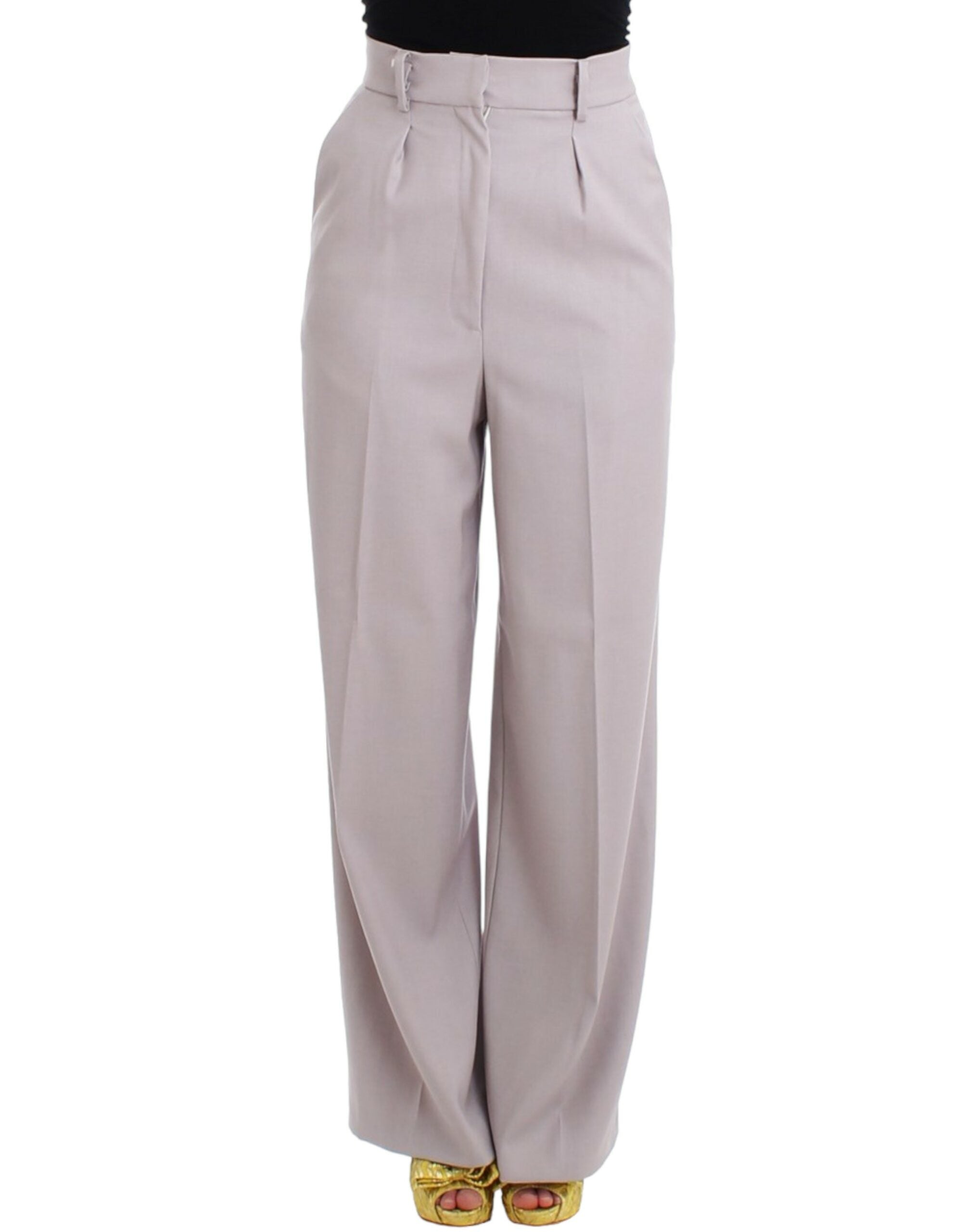 Gray high waist pants