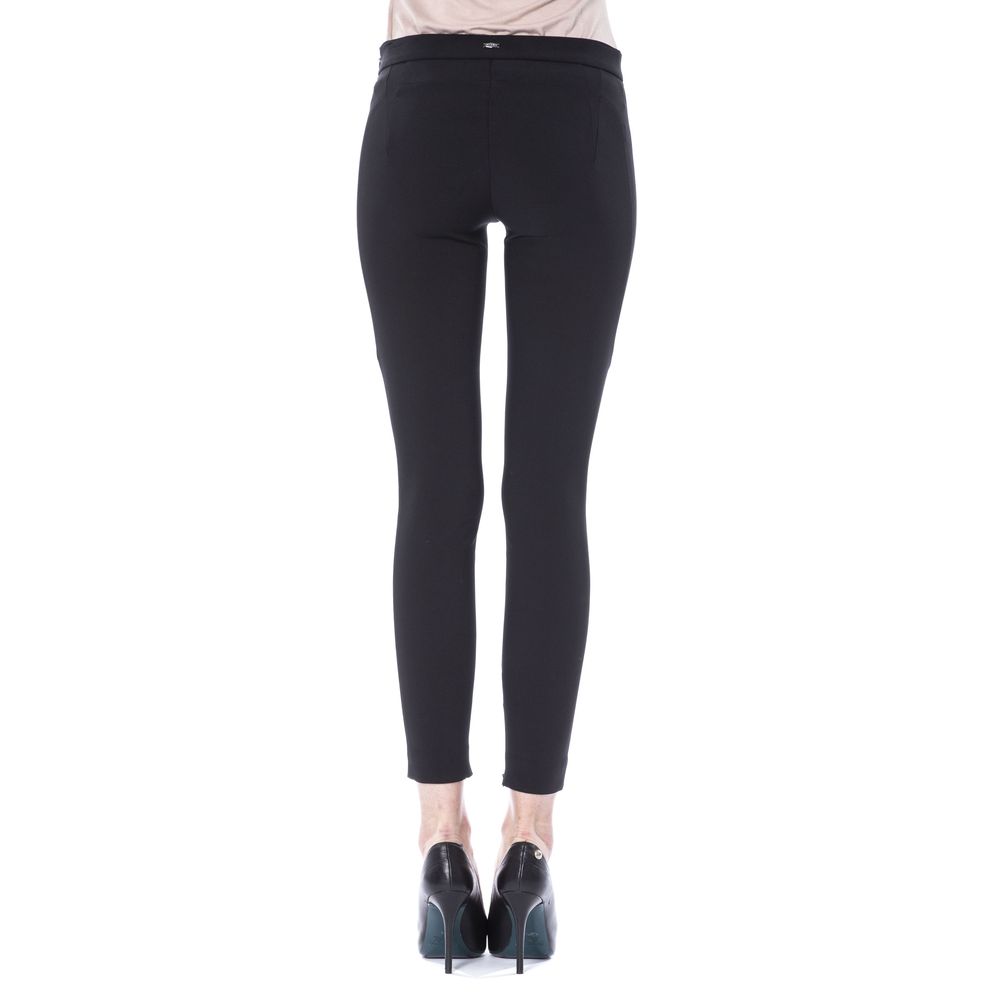 Black Polyester Women's Skinny Pant