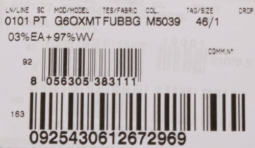 Lila Stretch-Anzughose aus Wolle