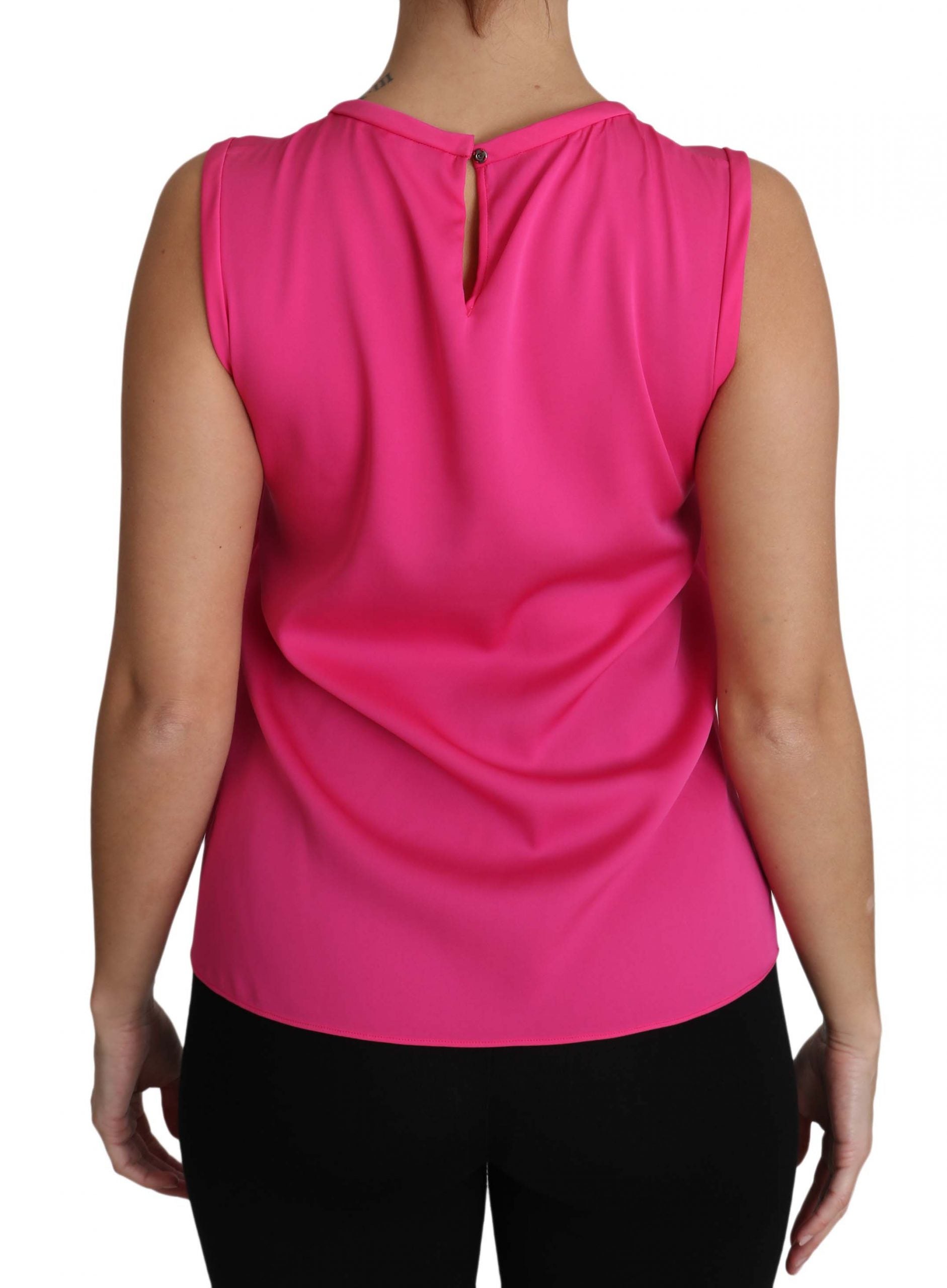 Pink Family Silk Tank Mama Blouse Top Shirt