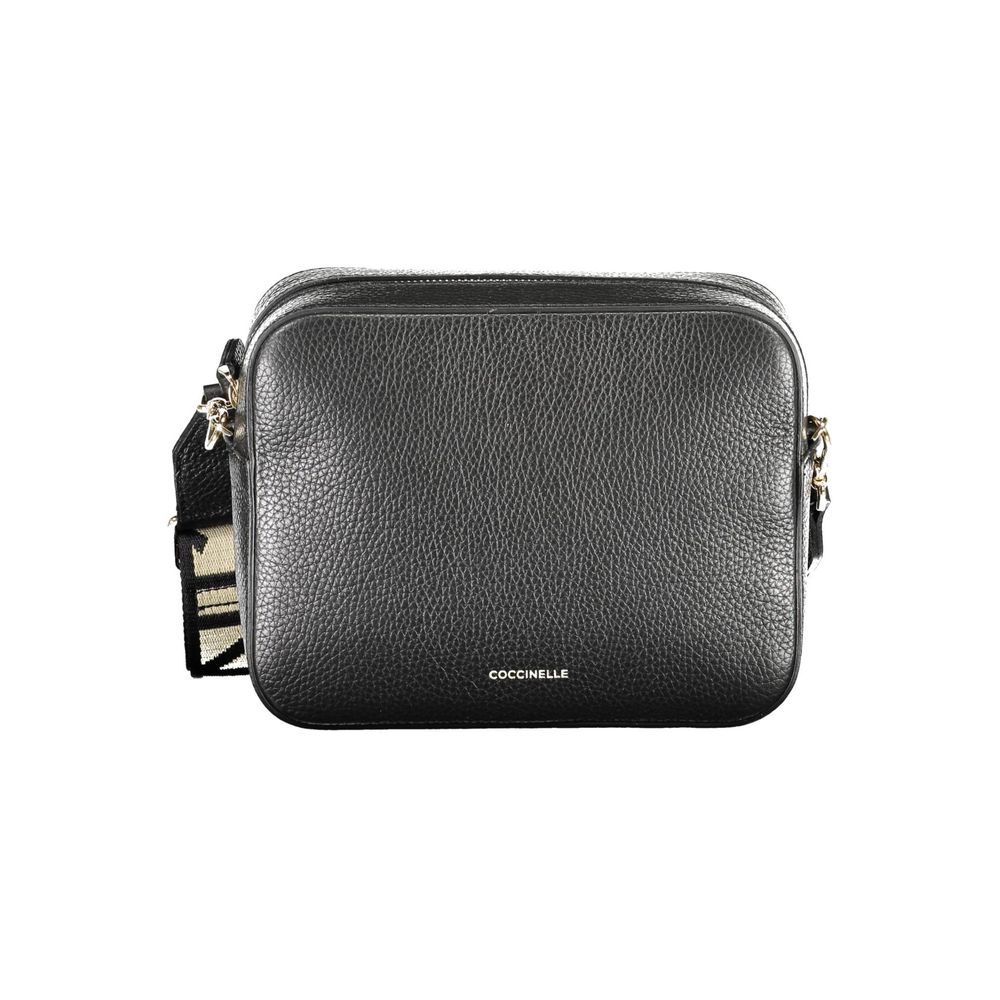 "Black Leather Women Shoulder Bag"