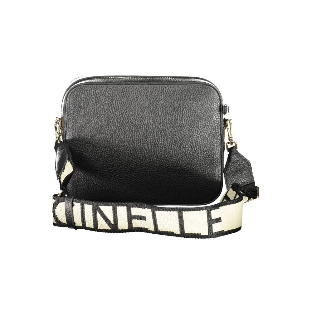 "Black Leather Women Shoulder Bag"