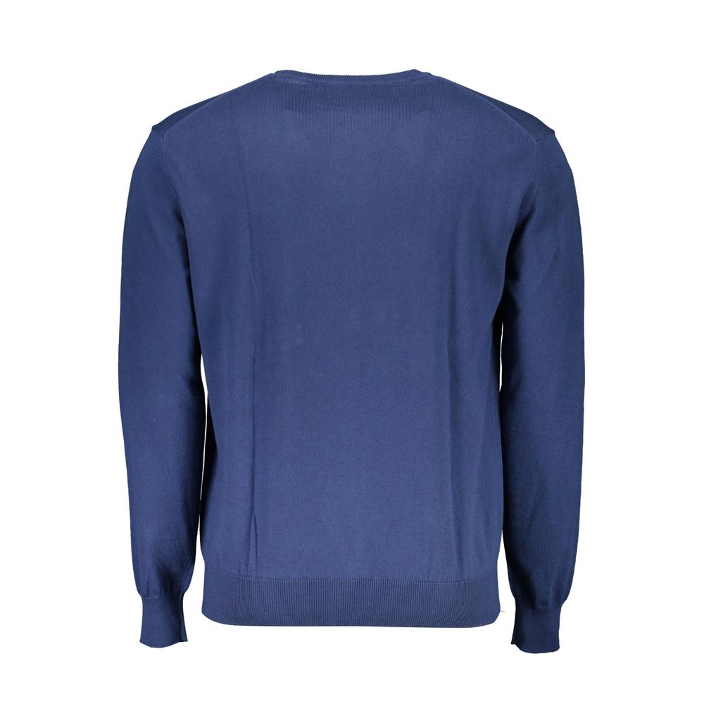 Blue Cotton Men's Sweater