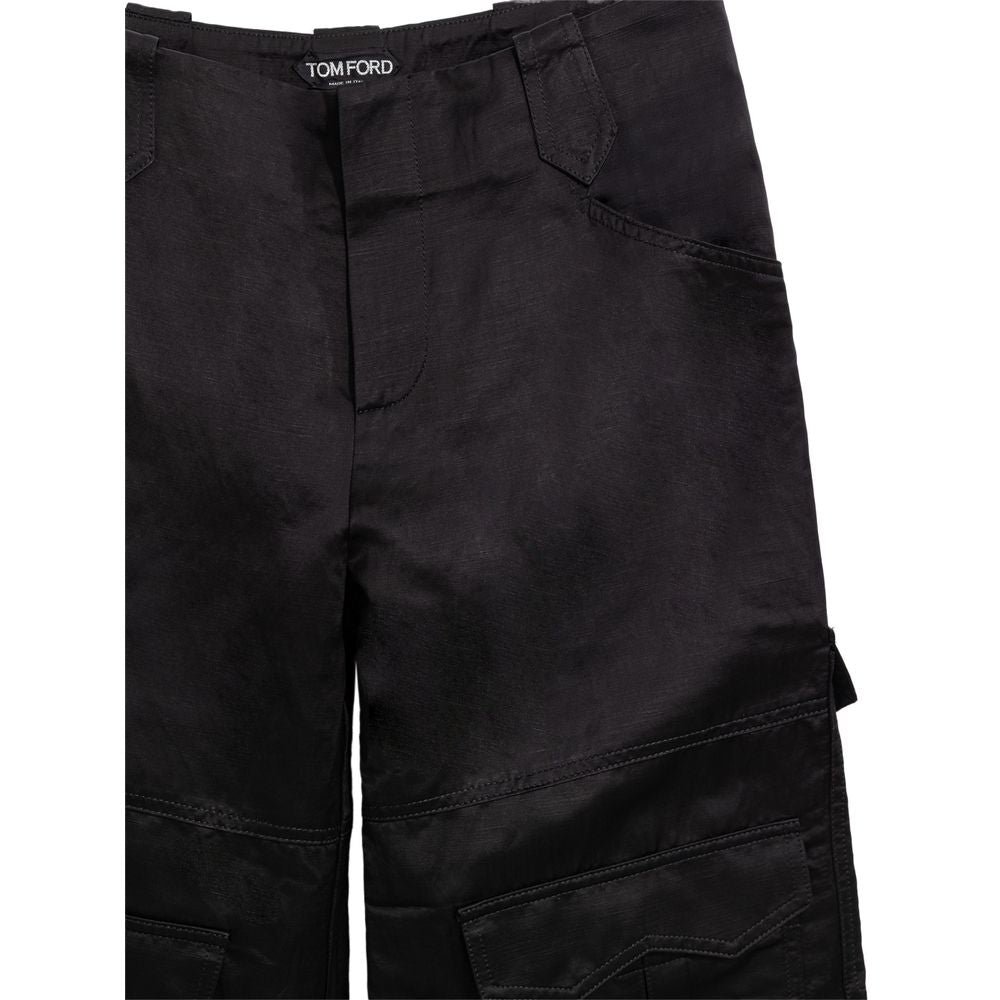 Tom Ford – Pantalon cargo en viscose et lin