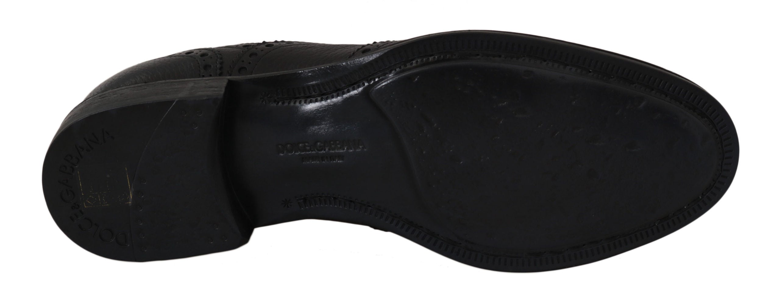 Blue Leather Wingtip Oxford Dress Shoes