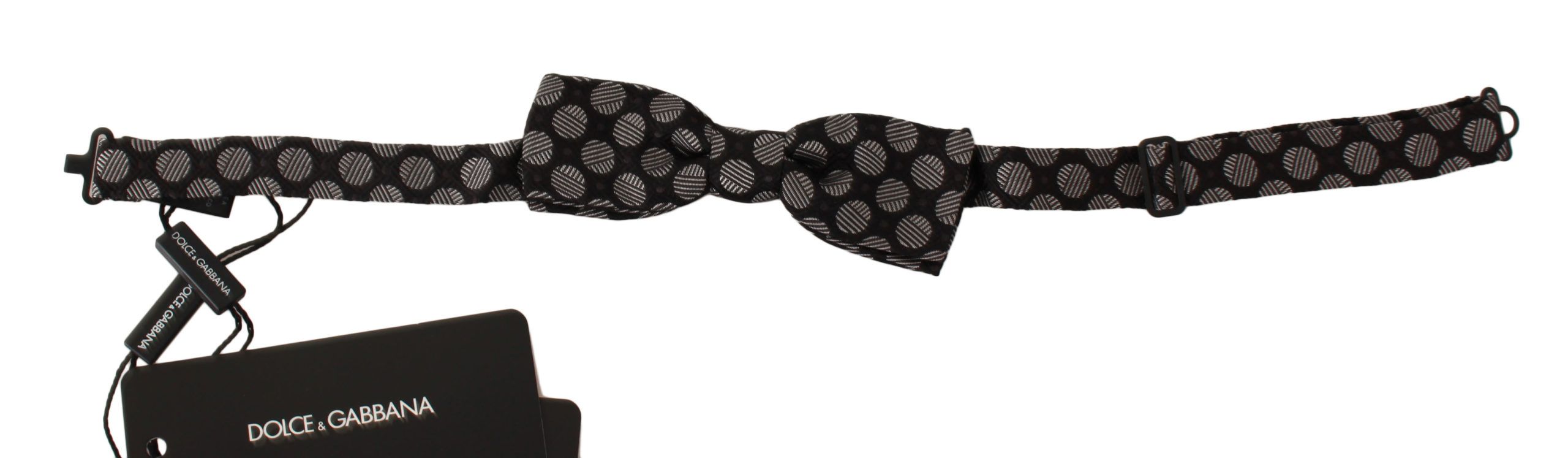 Brown Silk Polka Dot Jacquard Men Bow Tie Butterfly