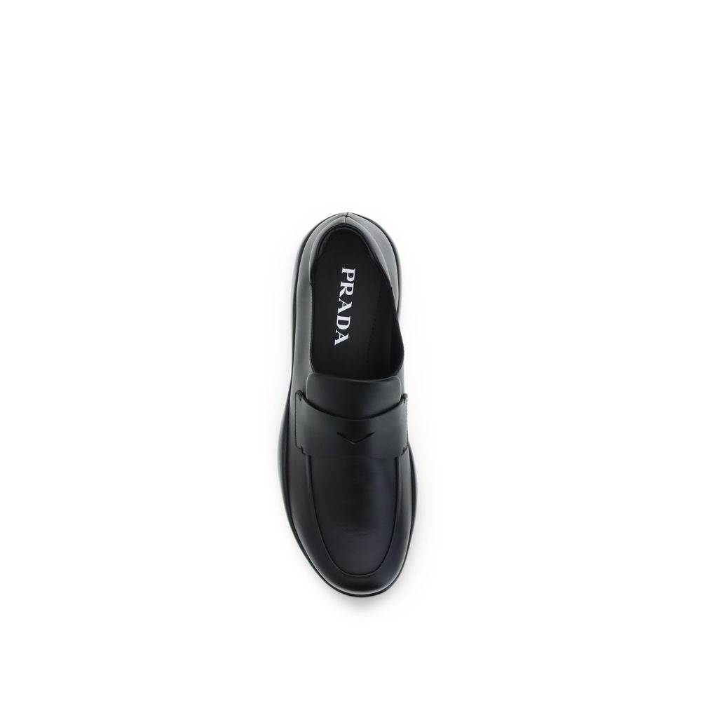 Prada – Mocassins Toblach en cuir avec semelle gomme
