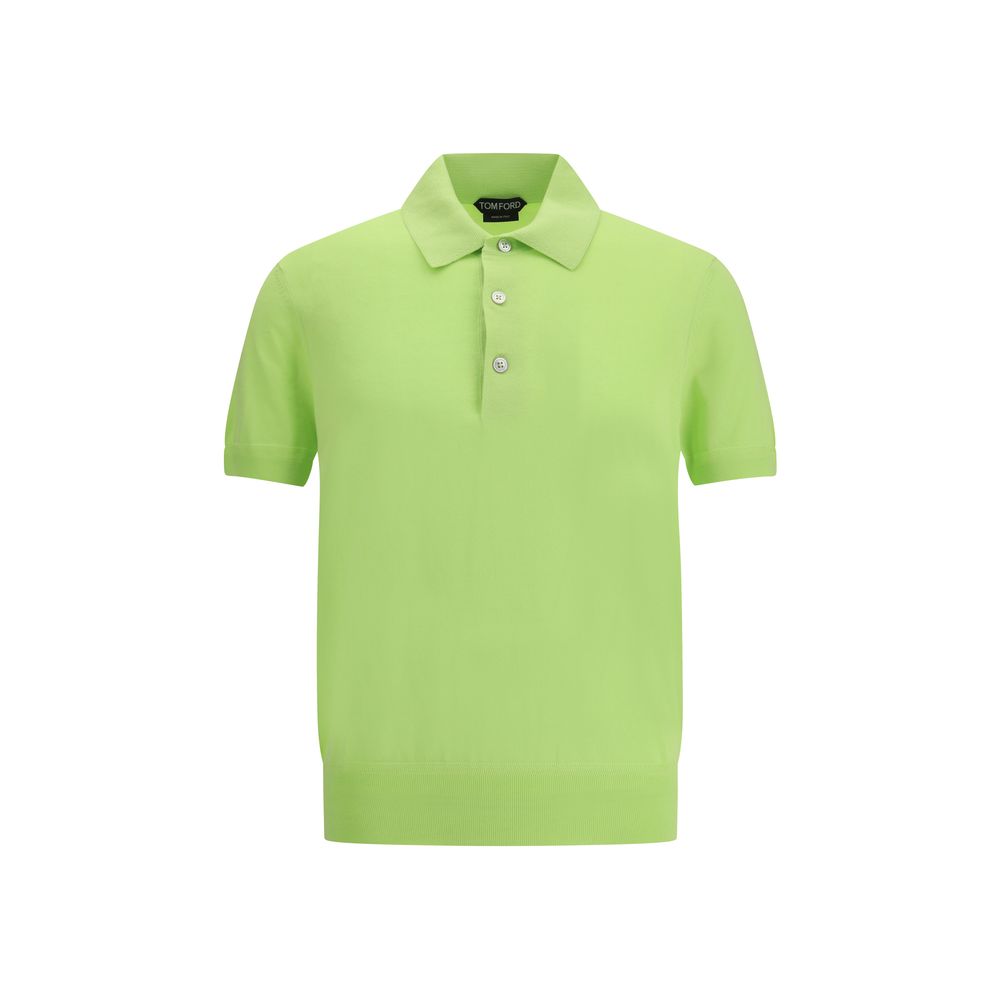 Tom Ford – Polo en coton avec finitions côtelées