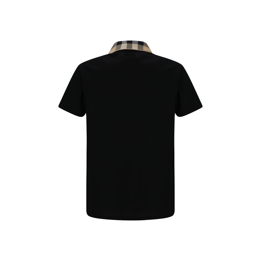 Black Cotton Polo Shirt