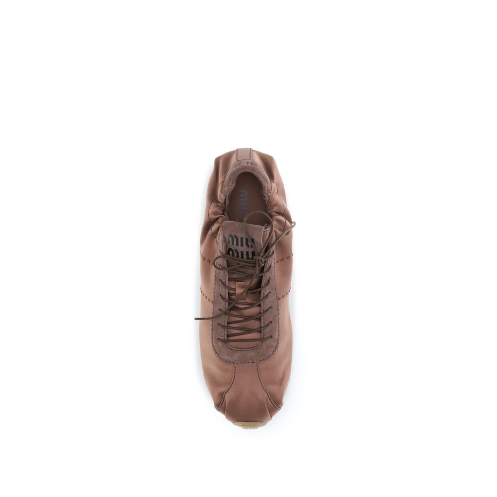 Miu Miu – Sneakers Plume en satin