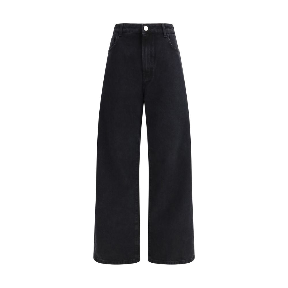 Róhe – Jean baggy en denim bleu avec taille basse