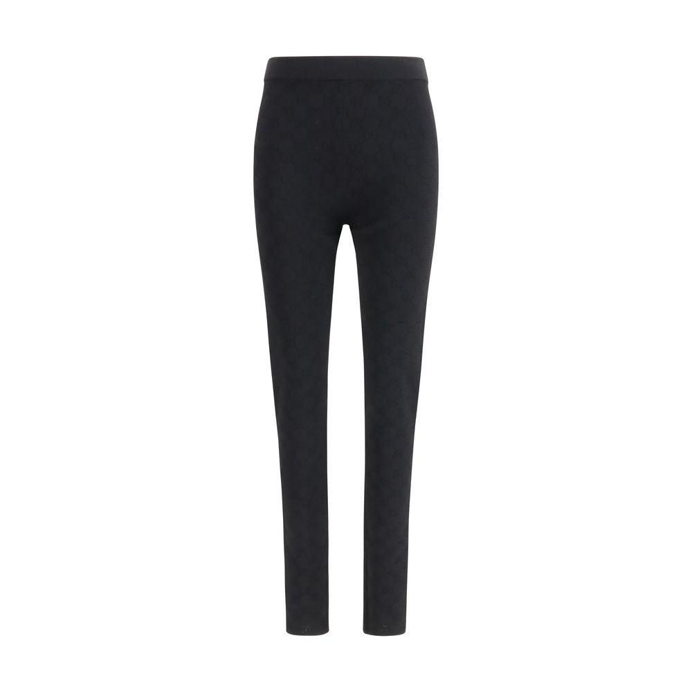 Gucci – Legging en viscose jacquard GG noir