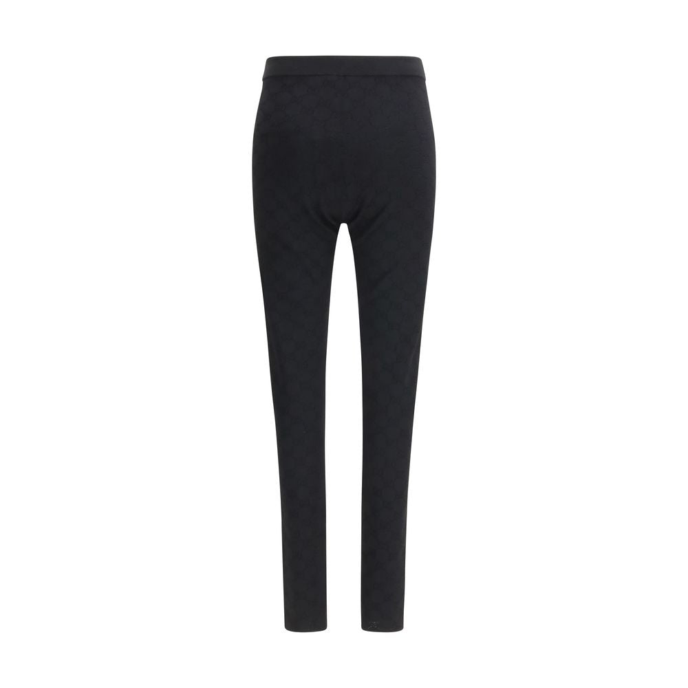 Gucci – Legging en viscose jacquard GG noir