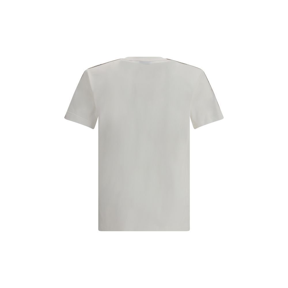 Burberry – T-shirt Equestrian Knight avec bandes Archive Check