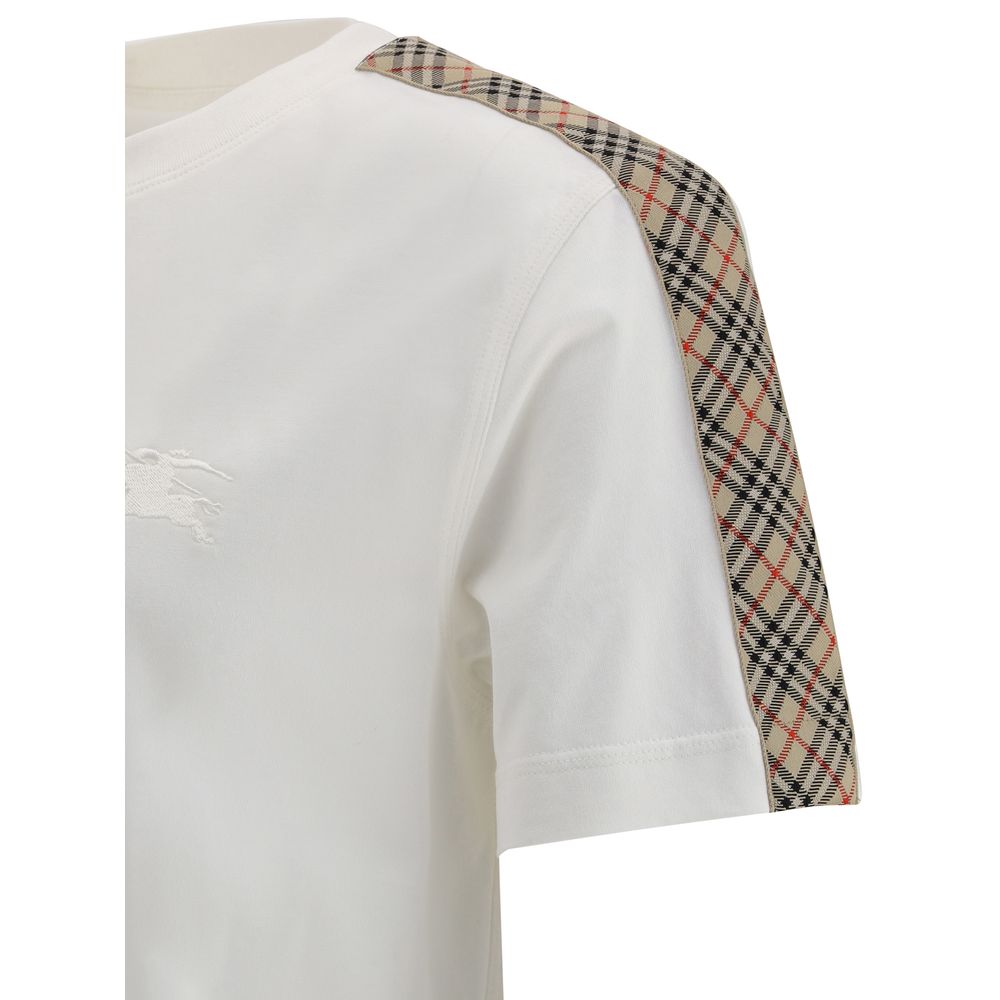 Burberry – T-shirt Equestrian Knight avec bandes Archive Check
