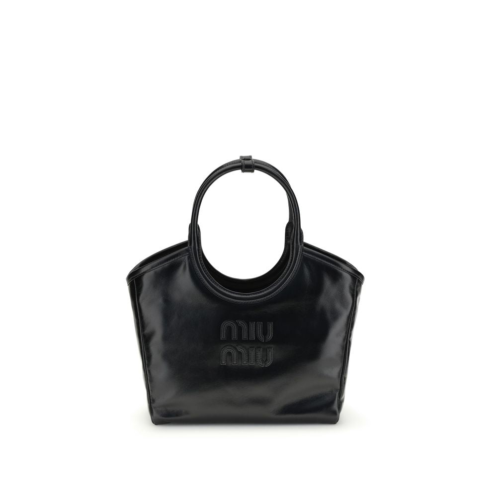 Miu Miu — Sac Ivy en cuir noir (format compact)