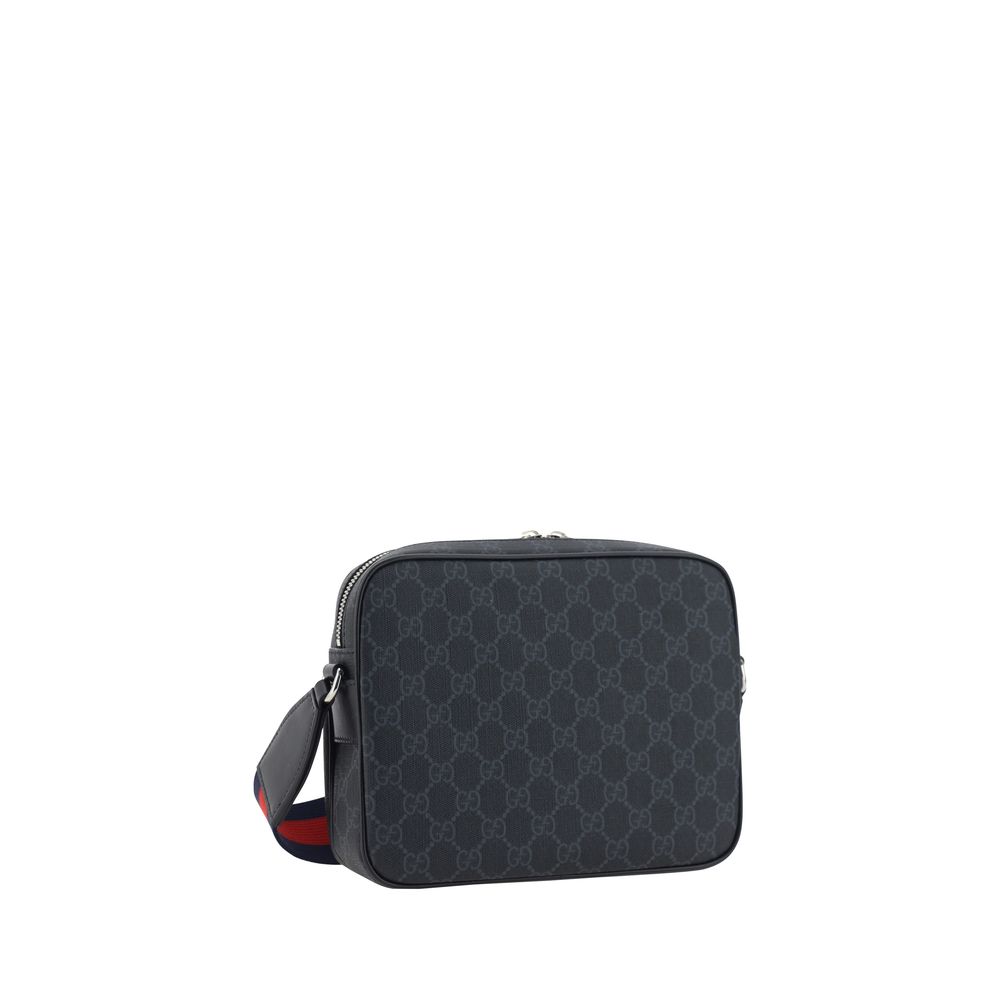 Gucci — Sac bandoulière gris en jacquard GG