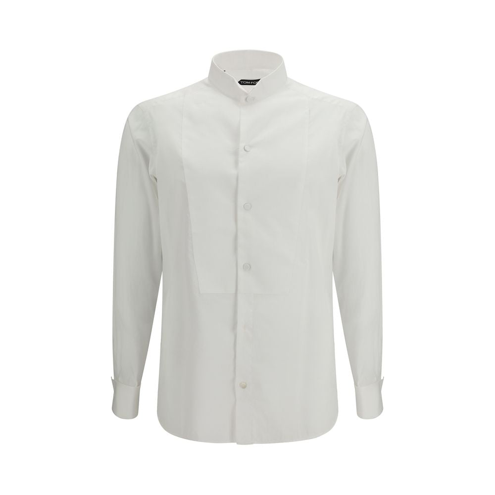 Tom Ford — Chemise blanche en coton coupe regular, élégance minimaliste
