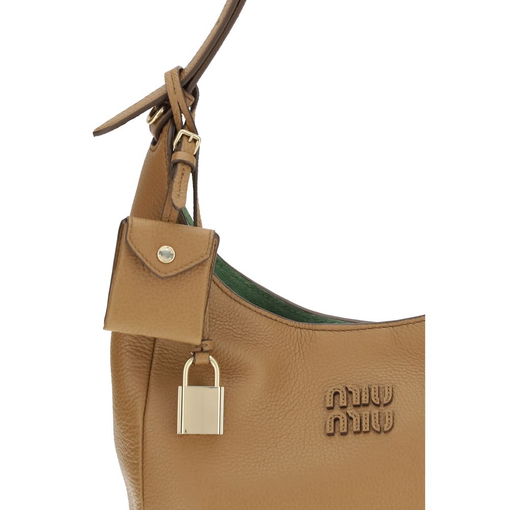 Miu Miu – Sac porté épaule en cuir grainé