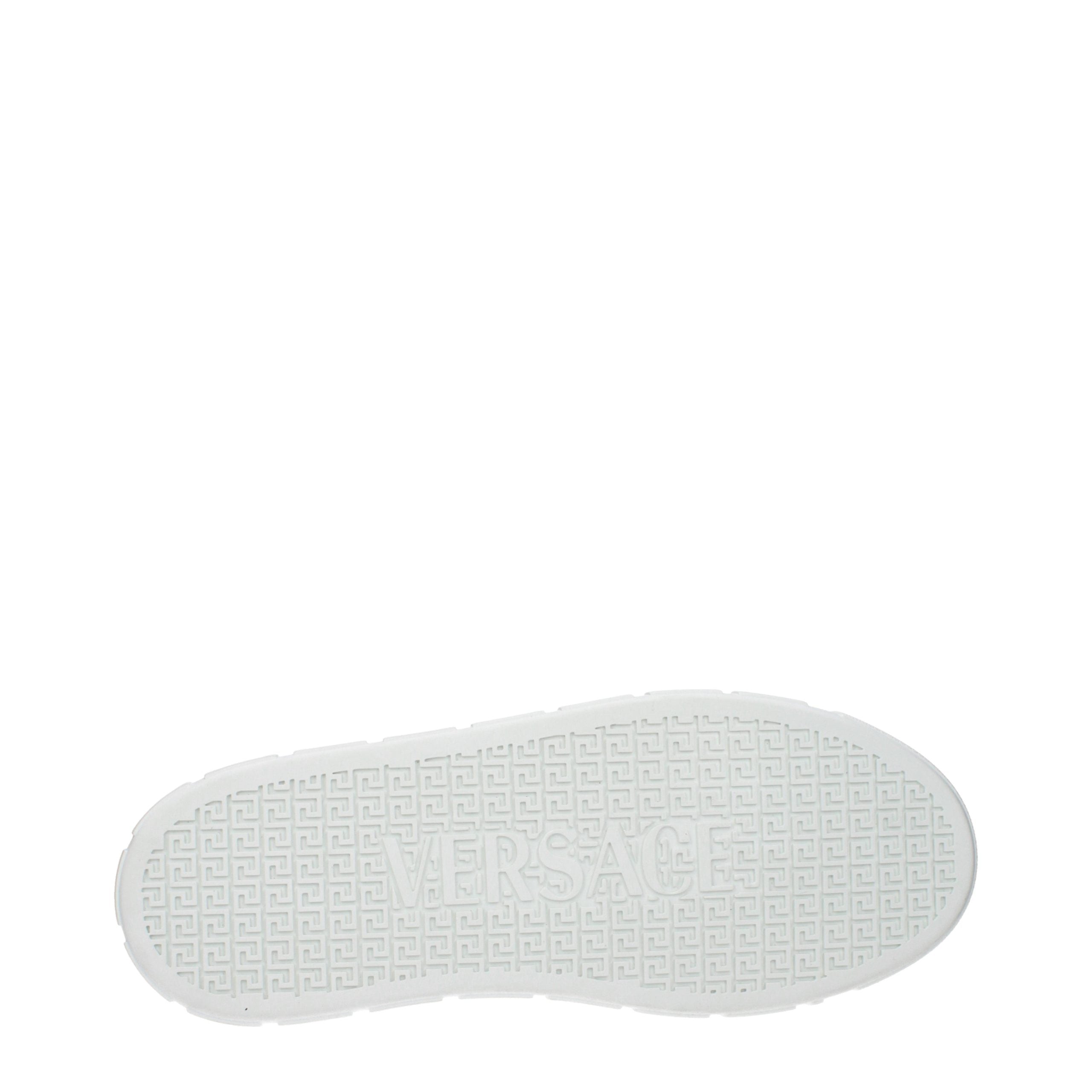 White Leather Low Top Sneakers