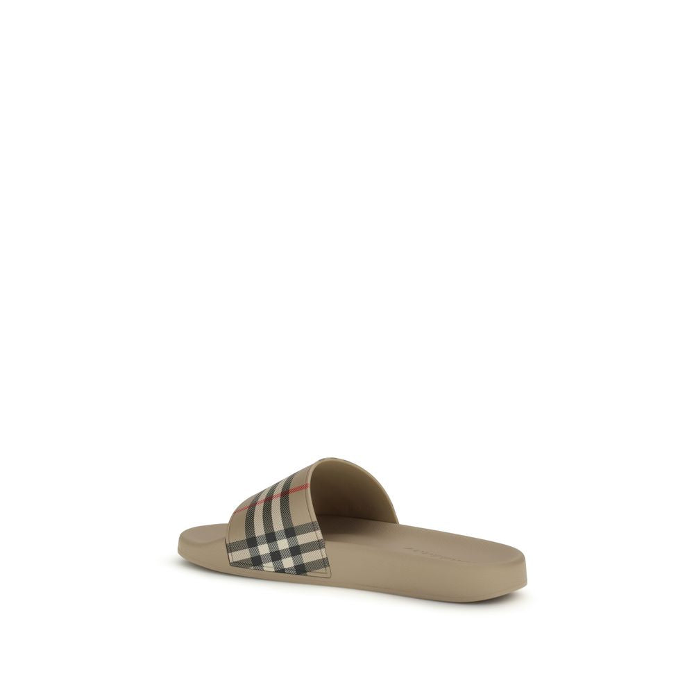 Burberry – Slippers Check en caoutchouc