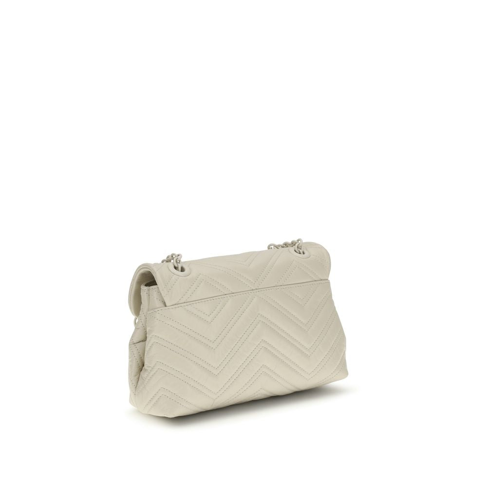 Gucci — Sac à épaule GG Marmont en cuir beige