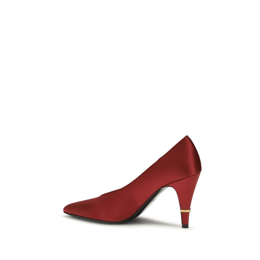 Versace — Escarpins Gianni en satin avec Medusa