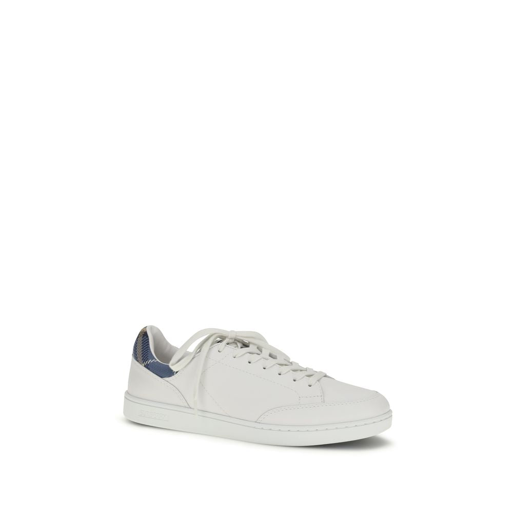 Burberry — Sneakers basses Set en cuir blanc