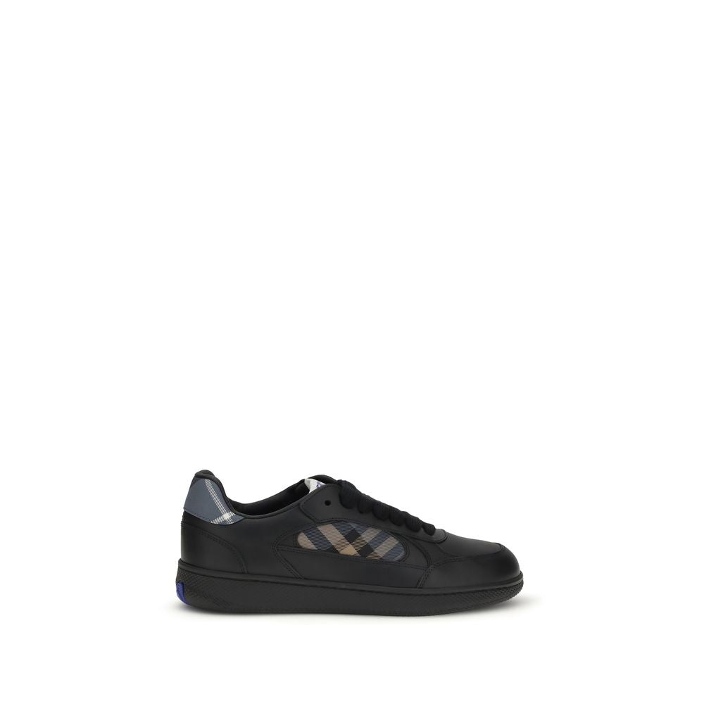 Burberry — Sneakers basses Terrace en cuir noir