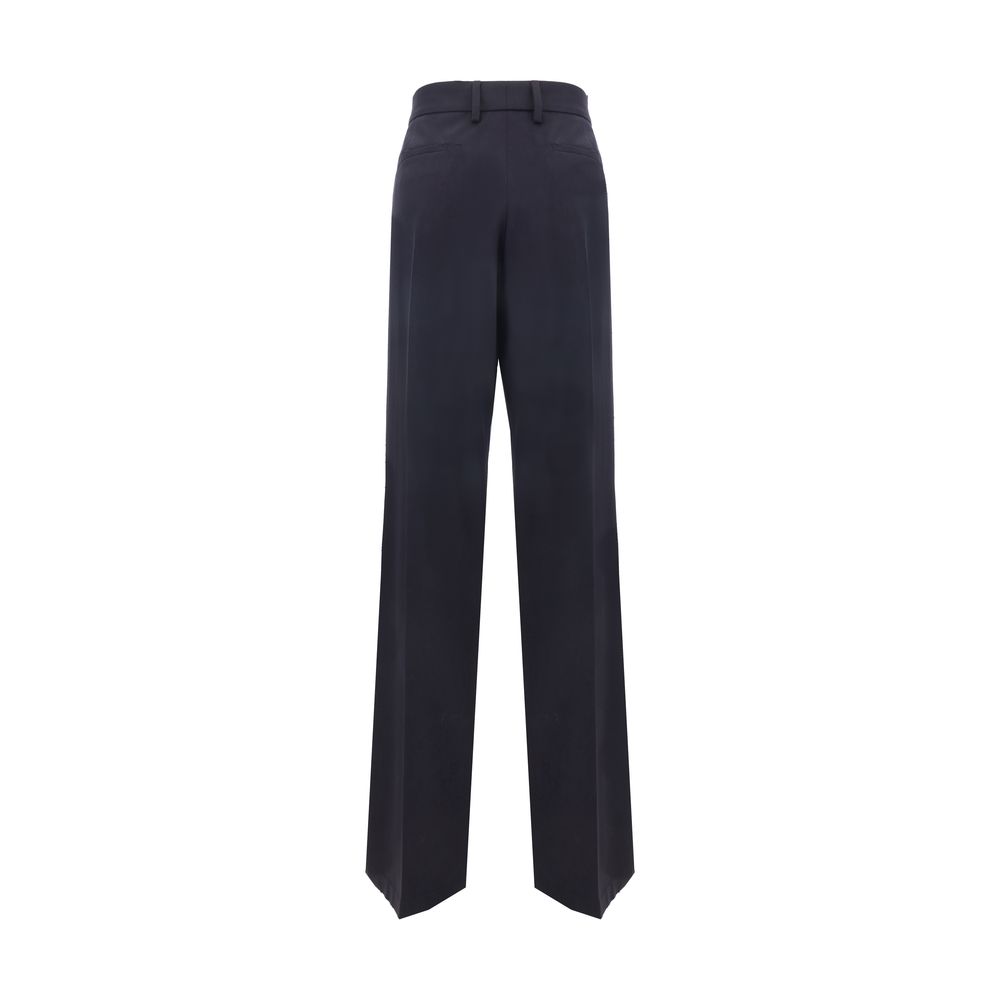 Prada – Pantalon en laine avec broche bijou