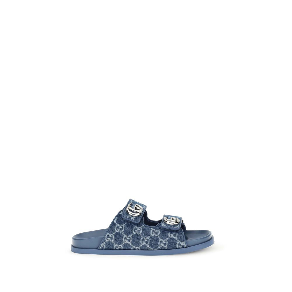 Gucci – Sandales GG Logo en denim