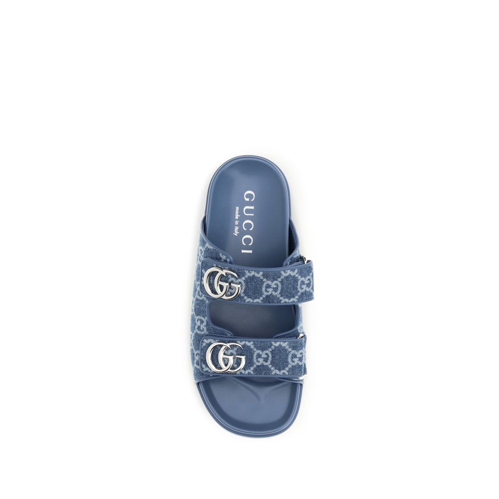 Gucci – Sandales GG Logo en denim