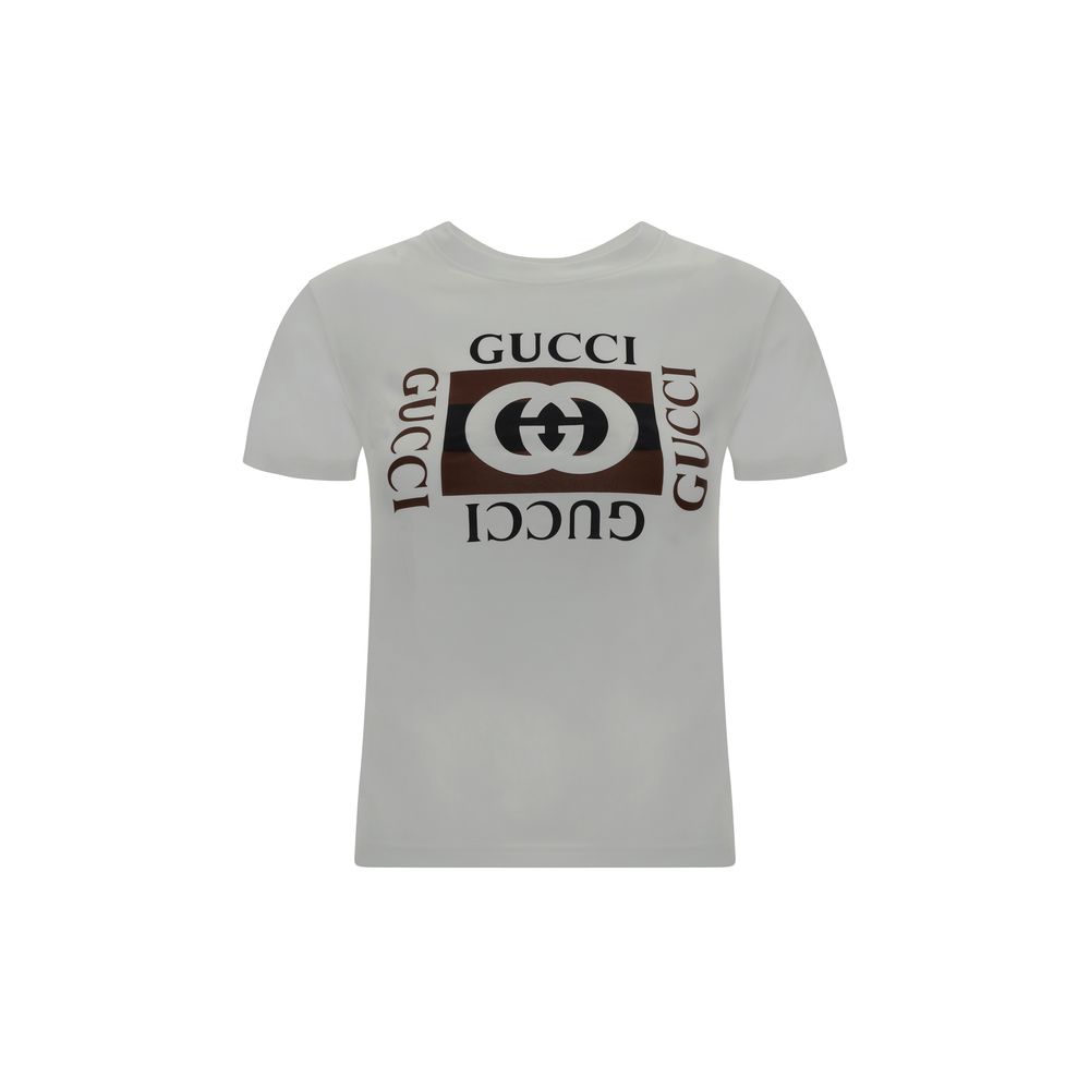 Gucci – T-shirt New 70s en coton avec monogramme Gucci
