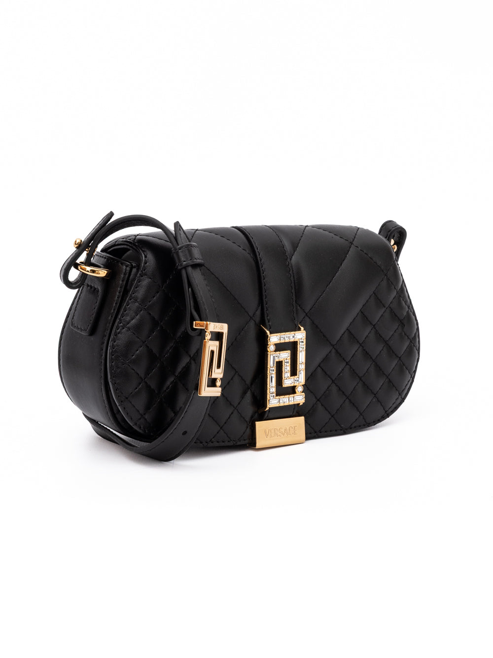 Versace — Sac porté épaule matelassé en cuir d’agneau