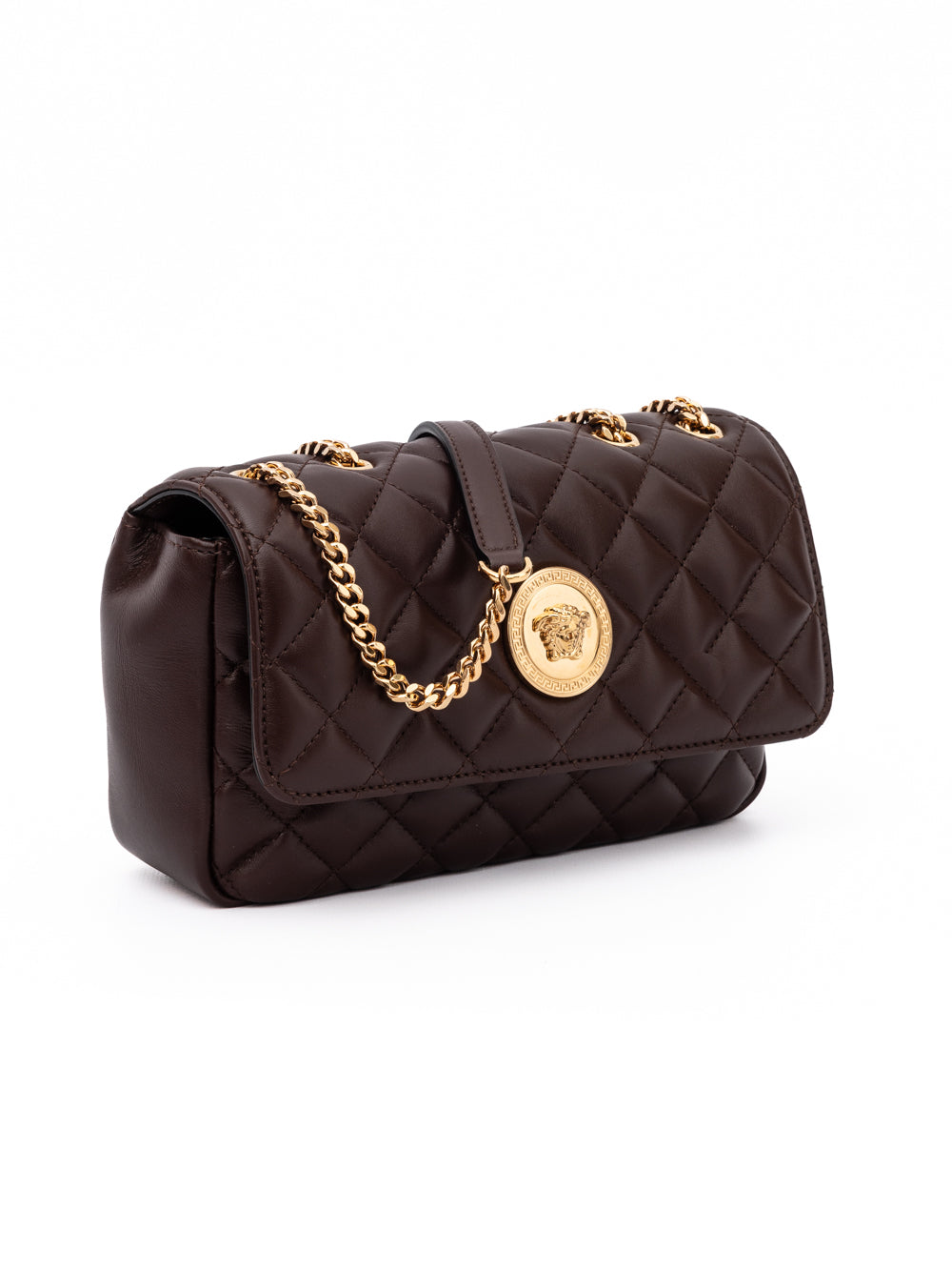 Versace — Sac porté épaule matelassé en cuir